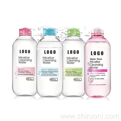 Private Label Rose Oil Free Micellar Water Cleansing